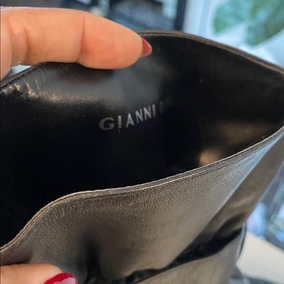 Ganni Black Heeled Leather Boots - Picture 4 of 5